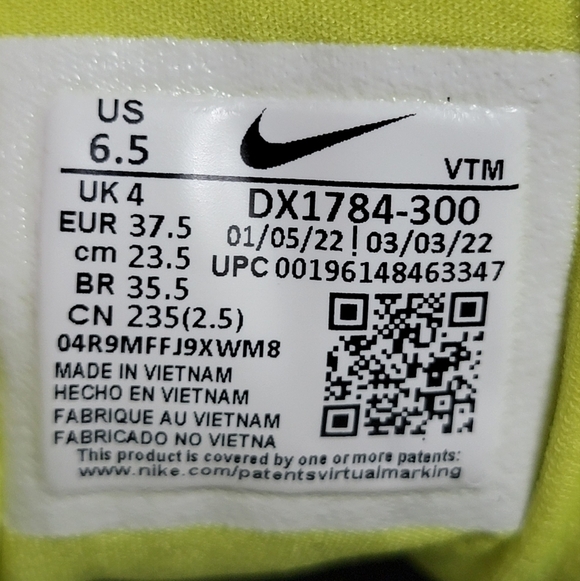 Nike VaporMax Plus Tennis Ball Neon Green DX1784-300 Women's Size Multi New - Picture 10 of 11